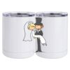 10 oz. White Stainless Steel Short Tumbler Thumbnail