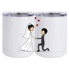 10 oz. White Stainless Steel Short Tumbler Thumbnail