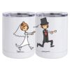 10 oz. White Stainless Steel Short Tumbler Thumbnail