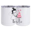 10 oz. White Stainless Steel Short Tumbler Thumbnail