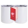 10 oz. White Stainless Steel Short Tumbler Thumbnail