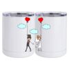 10 oz. White Stainless Steel Short Tumbler Thumbnail