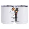 10 oz. White Stainless Steel Short Tumbler Thumbnail