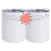 10 oz. White Stainless Steel Short Tumbler Thumbnail