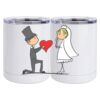 10 oz. White Stainless Steel Short Tumbler Thumbnail