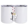10 oz. White Stainless Steel Short Tumbler Thumbnail
