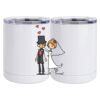 10 oz. White Stainless Steel Short Tumbler Thumbnail