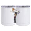 10 oz. White Stainless Steel Short Tumbler Thumbnail