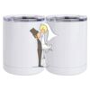 10 oz. White Stainless Steel Short Tumbler Thumbnail