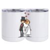 10 oz. White Stainless Steel Short Tumbler Thumbnail