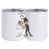 10 oz. White Stainless Steel Short Tumbler Thumbnail