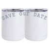 10 oz. White Stainless Steel Short Tumbler Thumbnail