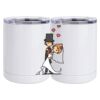 10 oz. White Stainless Steel Short Tumbler Thumbnail
