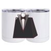 10 oz. White Stainless Steel Short Tumbler Thumbnail