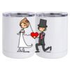 10 oz. White Stainless Steel Short Tumbler Thumbnail