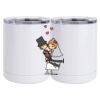 10 oz. White Stainless Steel Short Tumbler Thumbnail