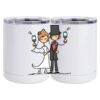 10 oz. White Stainless Steel Short Tumbler Thumbnail