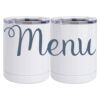 10 oz. White Stainless Steel Short Tumbler Thumbnail