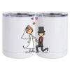 10 oz. White Stainless Steel Short Tumbler Thumbnail