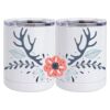 10 oz. White Stainless Steel Short Tumbler Thumbnail