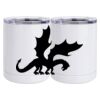 10 oz. White Stainless Steel Short Tumbler Thumbnail