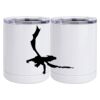 10 oz. White Stainless Steel Short Tumbler Thumbnail