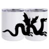 10 oz. White Stainless Steel Short Tumbler Thumbnail