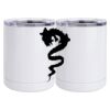 10 oz. White Stainless Steel Short Tumbler Thumbnail