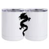 10 oz. White Stainless Steel Short Tumbler Thumbnail