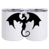 10 oz. White Stainless Steel Short Tumbler Thumbnail