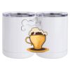 10 oz. White Stainless Steel Short Tumbler Thumbnail