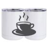 10 oz. White Stainless Steel Short Tumbler Thumbnail