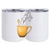 10 oz. White Stainless Steel Short Tumbler Thumbnail