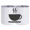 10 oz. White Stainless Steel Short Tumbler Thumbnail