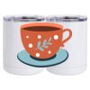 10 oz. White Stainless Steel Short Tumbler Thumbnail