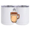 10 oz. White Stainless Steel Short Tumbler Thumbnail