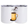 10 oz. White Stainless Steel Short Tumbler Thumbnail
