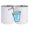10 oz. White Stainless Steel Short Tumbler Thumbnail