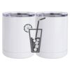 10 oz. White Stainless Steel Short Tumbler Thumbnail