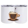 10 oz. White Stainless Steel Short Tumbler Thumbnail
