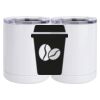 10 oz. White Stainless Steel Short Tumbler Thumbnail