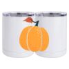 10 oz. White Stainless Steel Short Tumbler Thumbnail