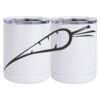 10 oz. White Stainless Steel Short Tumbler Thumbnail