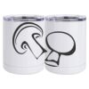 10 oz. White Stainless Steel Short Tumbler Thumbnail