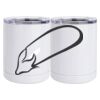 10 oz. White Stainless Steel Short Tumbler Thumbnail