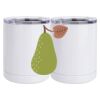 10 oz. White Stainless Steel Short Tumbler Thumbnail
