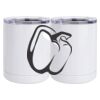 10 oz. White Stainless Steel Short Tumbler Thumbnail
