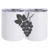 10 oz. White Stainless Steel Short Tumbler Thumbnail