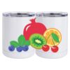 10 oz. White Stainless Steel Short Tumbler Thumbnail