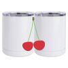10 oz. White Stainless Steel Short Tumbler Thumbnail